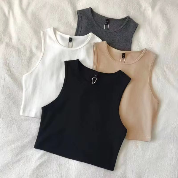 Women's High Waist Slim Inside T-shirt