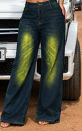 Ladies high waist baggy jeans