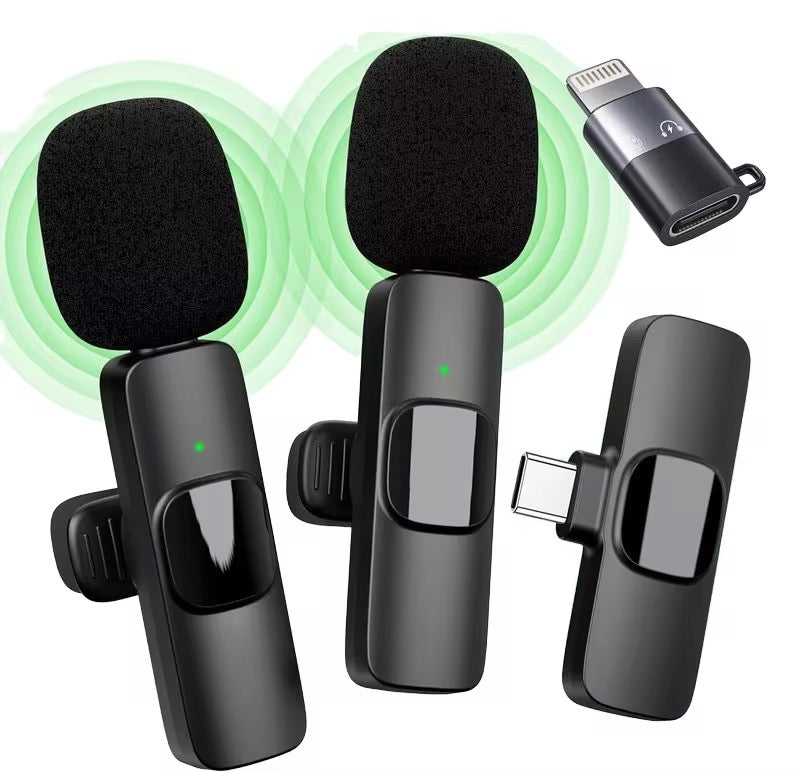 3 in 1 Wireless Lavalier Microphone K9