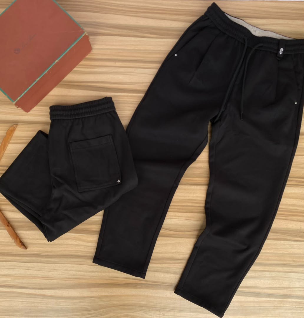 Black Stretchy Sweater Pants