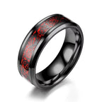 Stainless Steal Dragon pattern Rings