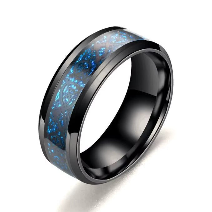 Stainless Steal Dragon pattern Rings