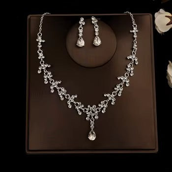 Cross Boarder Bridal Wedding Jewelry two Piece