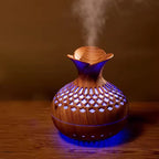 Desktop Humidifier with curved wooden Grain