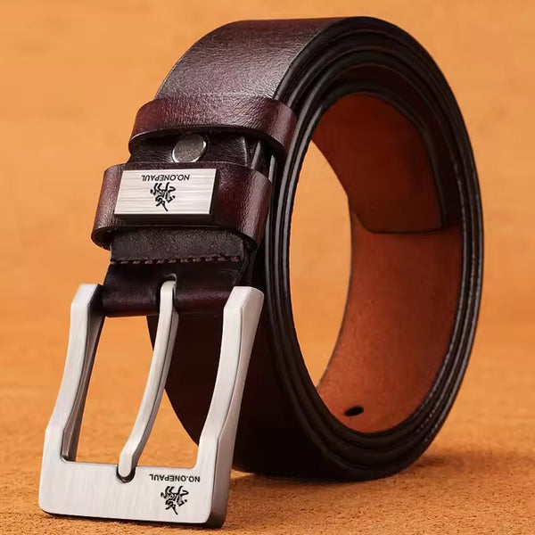 Leather High Quality Men’s Pin Buckle Belt