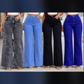 Ladies’ high waist baggy jeans