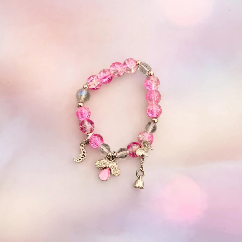 Beaded charm bracelet