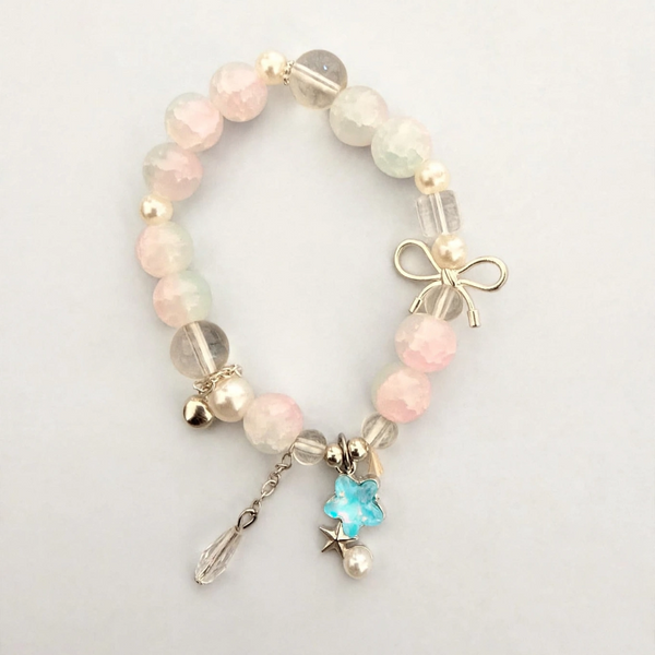 Beaded charm bracelet