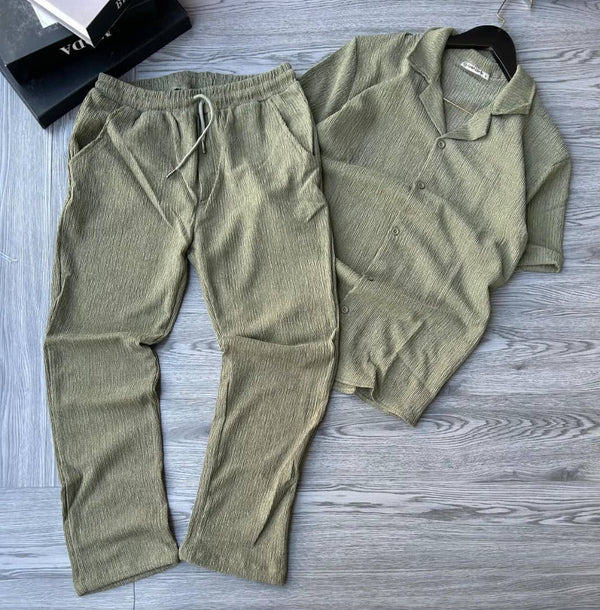 Camp Costa 2-piece men's textured casual suit set