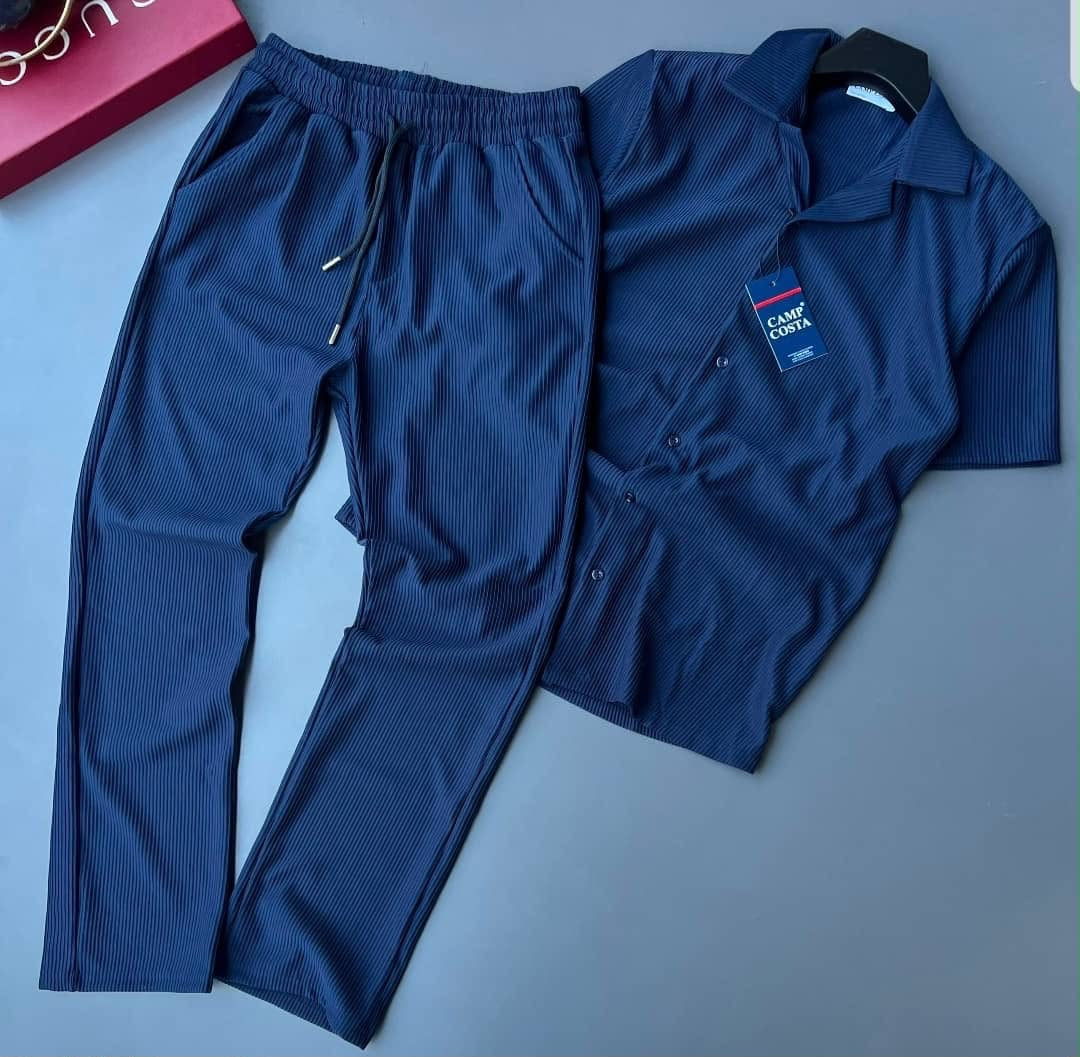 Camp Costa 2-piece men's textured casual suit set