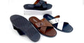Men’s luxury Hermes cross strap sandals