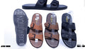 Men’s double-buckle slide sandals
