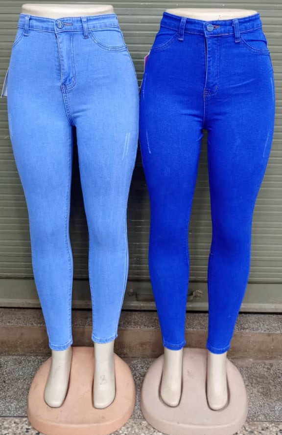 High-waist skinny jeans